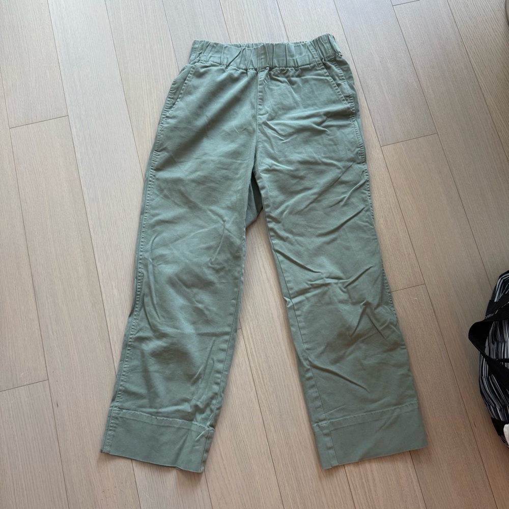 J. Crew Olive Green Relaxed Pants